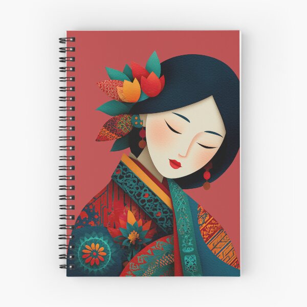 Item preview, Elegant Woman in Traditional Oriental Attire designed and sold by colorful-white.