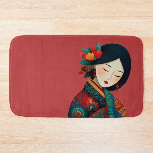 Item preview, Elegant Woman in Traditional Oriental Attire designed and sold by colorful-white.