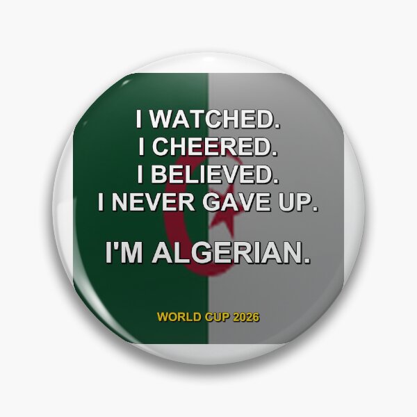 Item preview, I'm Algerian. World Cup 2026 National Fan Design designed and sold by ariksworld.