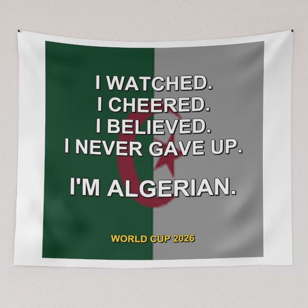 Item preview, I'm Algerian. World Cup 2026 National Fan Design designed and sold by ariksworld.
