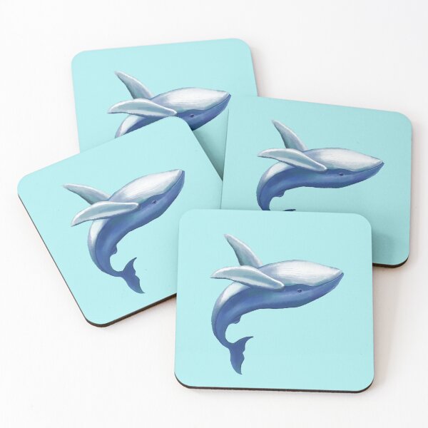Item preview, Cute Humpback Whale Jumping Out of Water Drawing designed and sold by Deep Descent.