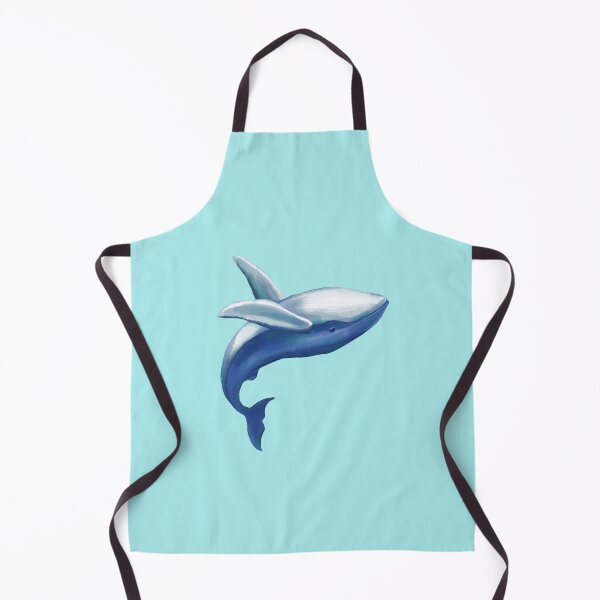 Item preview, Cute Humpback Whale Jumping Out of Water Drawing designed and sold by Deep Descent.