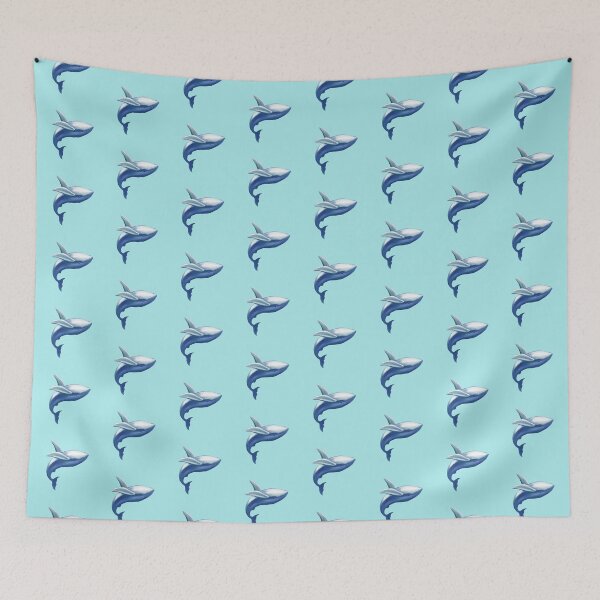 Item preview, Cute Humpback Whale Jumping Out of Water Drawing designed and sold by Deep Descent.