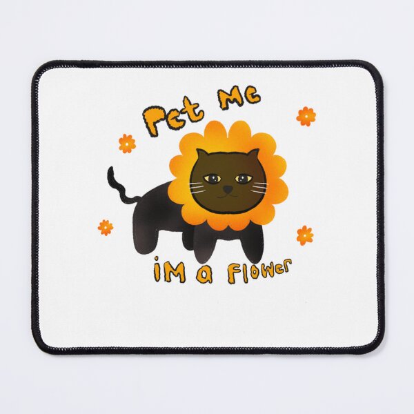 Item preview, Pet Me I Am A Flower Cute Black Cat Art designed and sold by Verasionart.