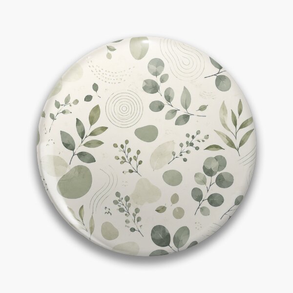 Item preview, Soothing Biophilic Nature Pattern – Calm Zen Eucalyptus & Pebbles designed and sold by OpenDreamArts.