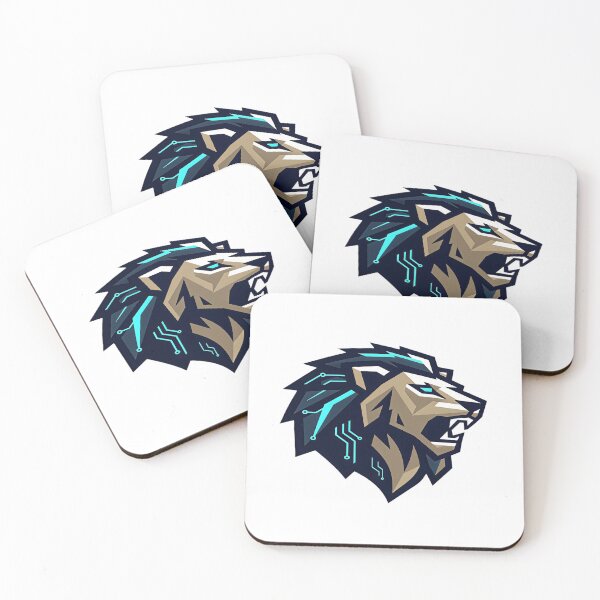 Item preview, Cyber Lion Emblem – Futuristic Geometric Tech Logo designed and sold by Artisan Finds Online.