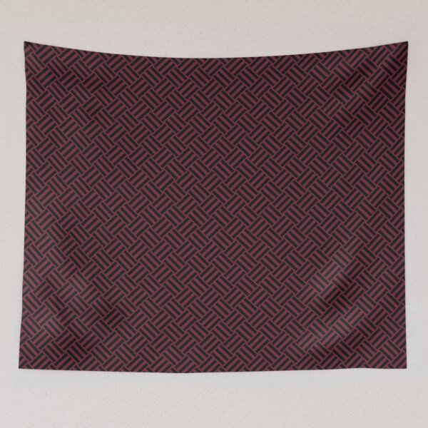 Item preview, Burgundy and Black basket weave designed and sold by pattern-archive.