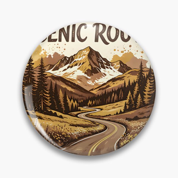 Item preview, Take The Scenic Route Retro Mountain Road Travel Design designed and sold by Spirit of Siam.