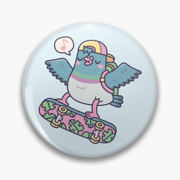 Item preview, Funny Skateboarding Pigeon designed and sold by rustydoodle.