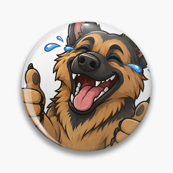 Item preview, Funny Thumbs Up German Shepherd Laughing  designed and sold by Jaideep Walia.