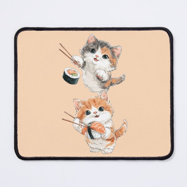 Item preview, Adorable Sushi Kittens Kawaii Foodie Art designed and sold by jo-e-basta.