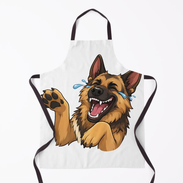 Item preview, Laughing Tears German Shepherd Cartoon designed and sold by Jaideep Walia.