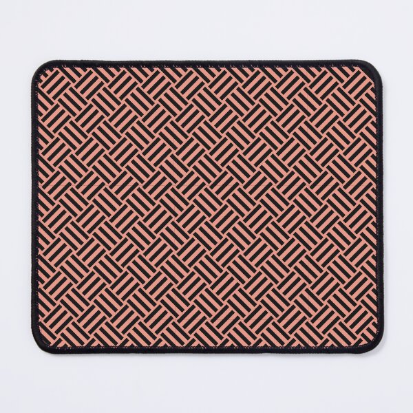 Item preview, Coral and Black basket weave designed and sold by pattern-archive.
