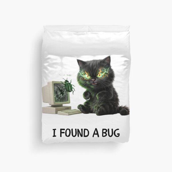 Item preview, Funny Programmer Gift I Found A Bug Cat Developer Humor Shirt designed and sold by Dev Mode.