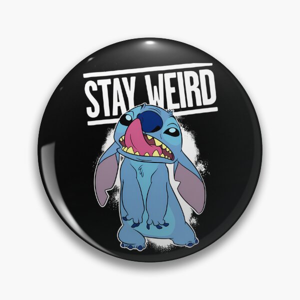 Item preview, Stay Weird Cute Blue Alien Licking designed and sold by dititipi.