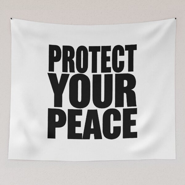 Item preview, Protect Your Peace Funny Mental Health Awareness Quote Desig designed and sold by MynameisJEFF.