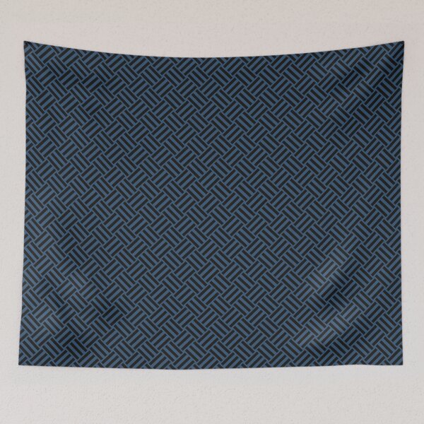 Item preview, Denim and Black basket weave designed and sold by pattern-archive.