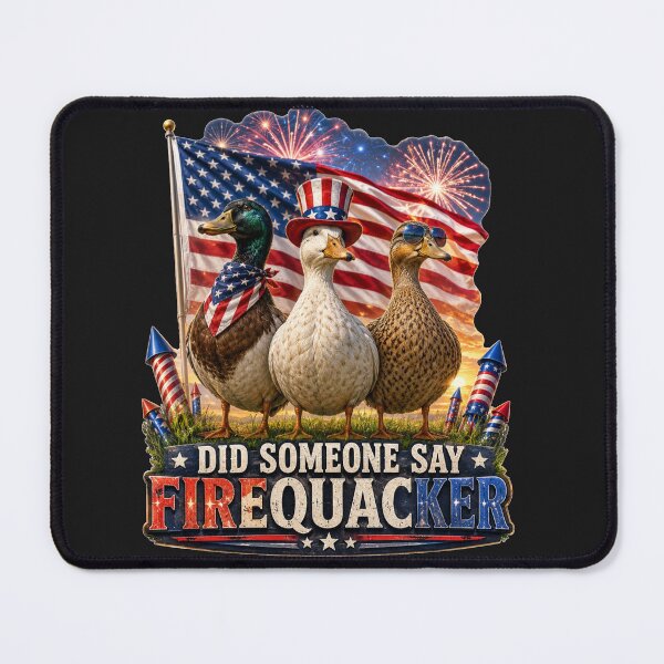 Item preview, Did Someone Say Firequacker Funny Patriotic Duck 4th of July Gift designed and sold by Nightarel.