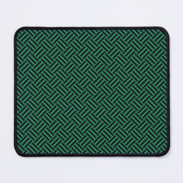 Item preview, Green and Black basket weave designed and sold by pattern-archive.