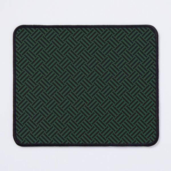 Item preview, Forest Green and Black basket weave designed and sold by pattern-archive.