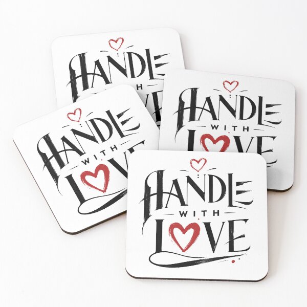 Item preview, Handle With Love | Bold Romantic Streetwear Typography Design designed and sold by Lovestickerco.