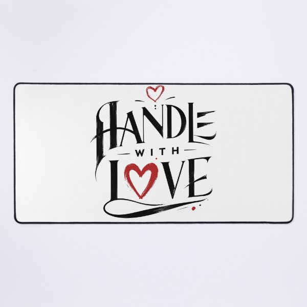 Item preview, Handle With Love | Bold Romantic Streetwear Typography Design designed and sold by Lovestickerco.