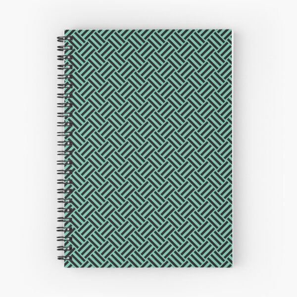 Item preview, Pastel Green and Black basket weave designed and sold by pattern-archive.