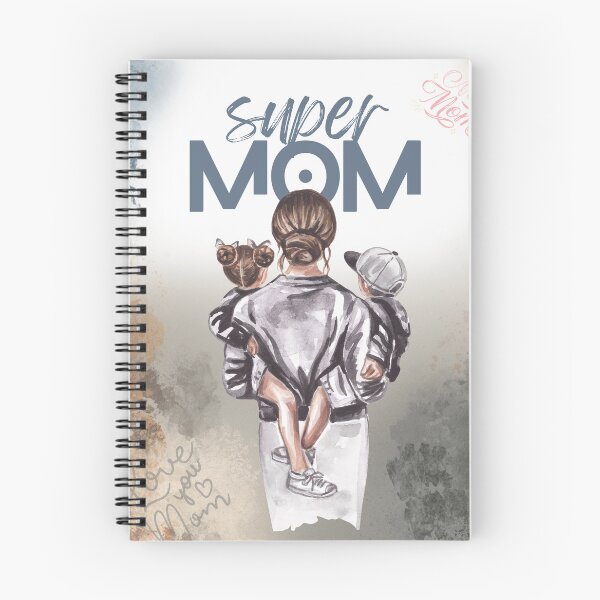 Item preview, Super Mom Watercolor Art with Kids designed and sold by Kirtikdesigns.