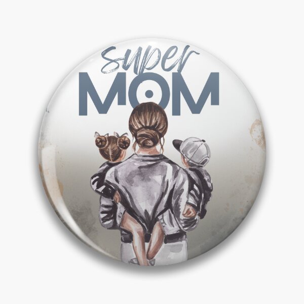 Item preview, Super Mom Watercolor Art with Kids designed and sold by Kirtikdesigns.