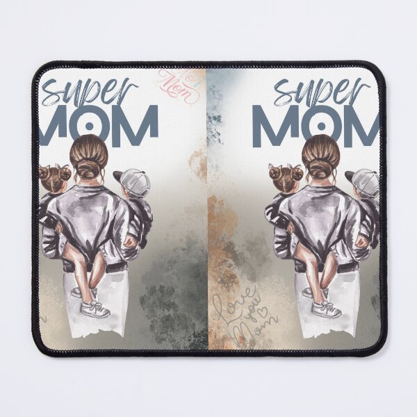 Item preview, Super Mom Watercolor Art with Kids designed and sold by Kirtikdesigns.