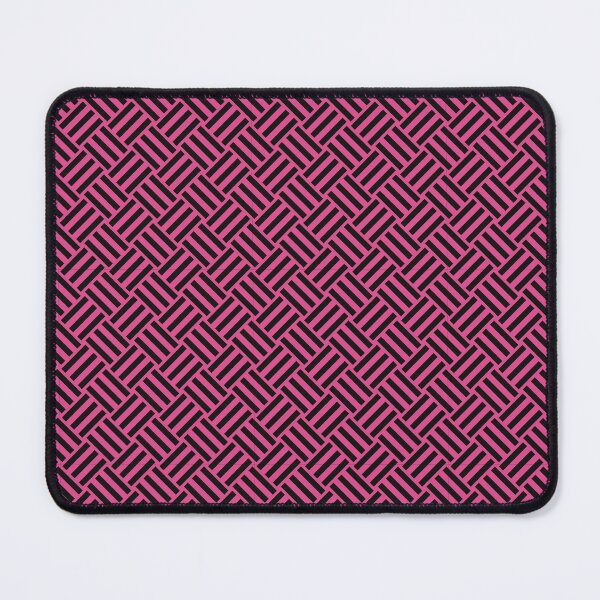 Item preview, Hot Pink and Black basket weave designed and sold by pattern-archive.