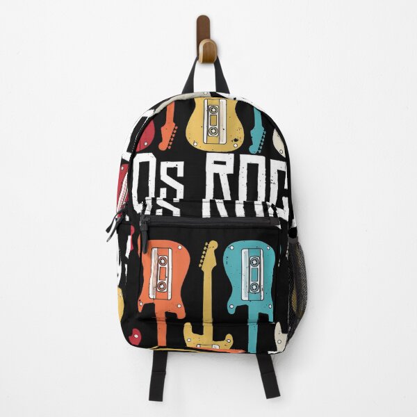 Item preview, Colorful “70s Rock” Graphic with Retro Guitar and Cassettes #9907 designed and sold by pple-frame.