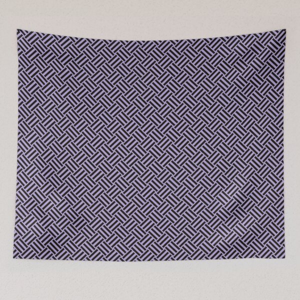 Item preview, Lilac and Black basket weave designed and sold by pattern-archive.