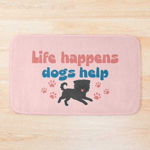 Item preview, Life Happens Dogs Help Funny Affenpinscher Dog Quote Design designed and sold by Colorfulman.