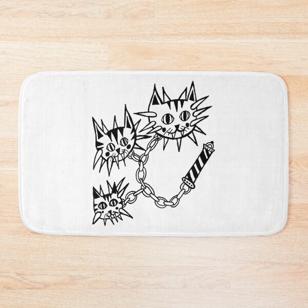 Item preview, Cat Flail Greyscale Tattoo Style designed and sold by martinmatale.