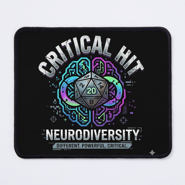 Item preview, Critical Hit Neurodiversity Tee designed and sold by Hanno0.