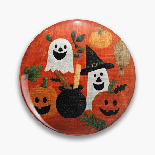 Item preview, Cute Halloween Ghosts and Jack-o'-Lanterns designed and sold by colorful-white.
