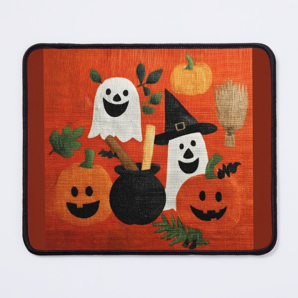 Item preview, Cute Halloween Ghosts and Jack-o'-Lanterns designed and sold by colorful-white.