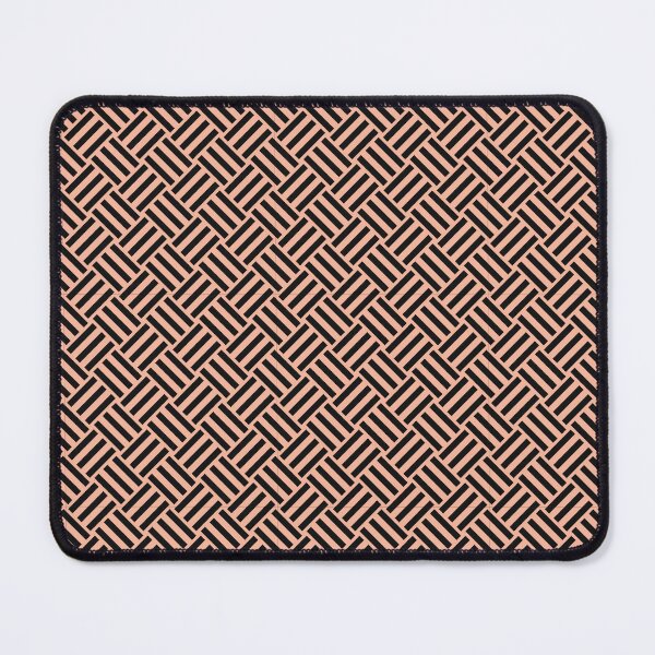 Item preview, Peach and Black basket weave designed and sold by pattern-archive.