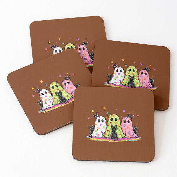 Item preview, Halloween retro ghost cat lover Spooky season gift designed and sold by Amzkao.