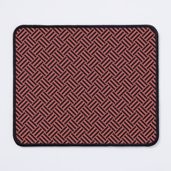 Item preview, Pastel Red and Black basket weave designed and sold by pattern-archive.