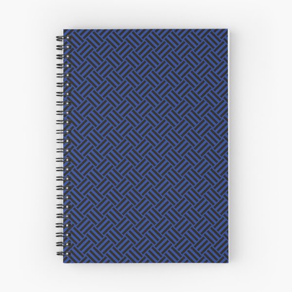 Item preview, Royal Blue and Black basket weave designed and sold by pattern-archive.
