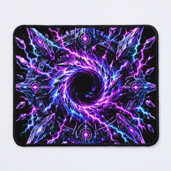 Item preview, Void Matter Cosmic Black Hole Crystal Neon Lightning designed and sold by RiteshCenter .