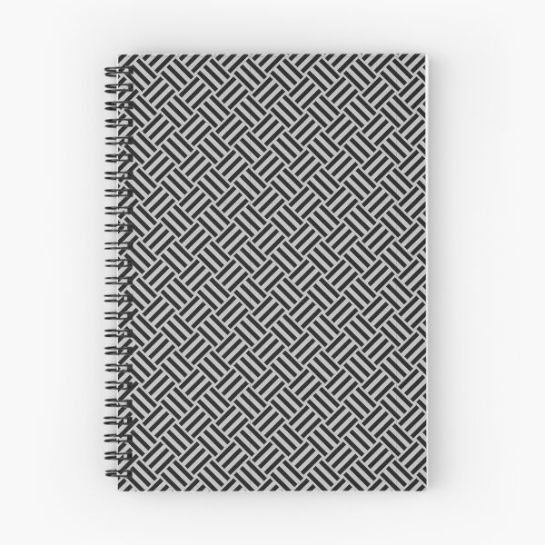 Item preview, Silver and Black basket weave designed and sold by pattern-archive.