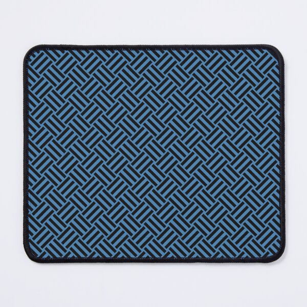 Item preview, Steel Blue and Black basket weave designed and sold by pattern-archive.