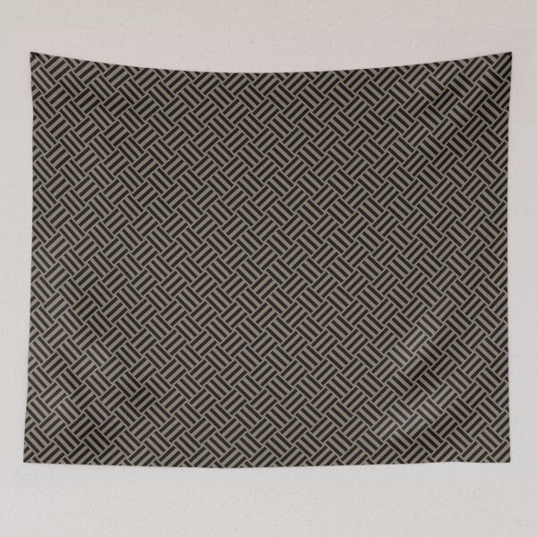 Item preview, Taupe and Black basket weave designed and sold by pattern-archive.