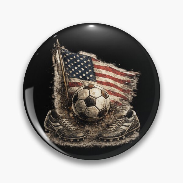 Item preview, American Flag Soccer Ball Cleats designed and sold by Corvoria.