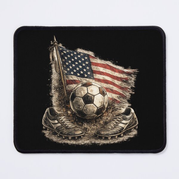 Item preview, American Flag Soccer Ball Cleats designed and sold by Corvoria.