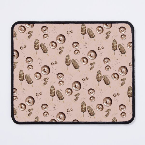 Item preview, Hand Drawn Chocolate Donuts and Ice Cream Pattern designed and sold by AnilaPike Studio.