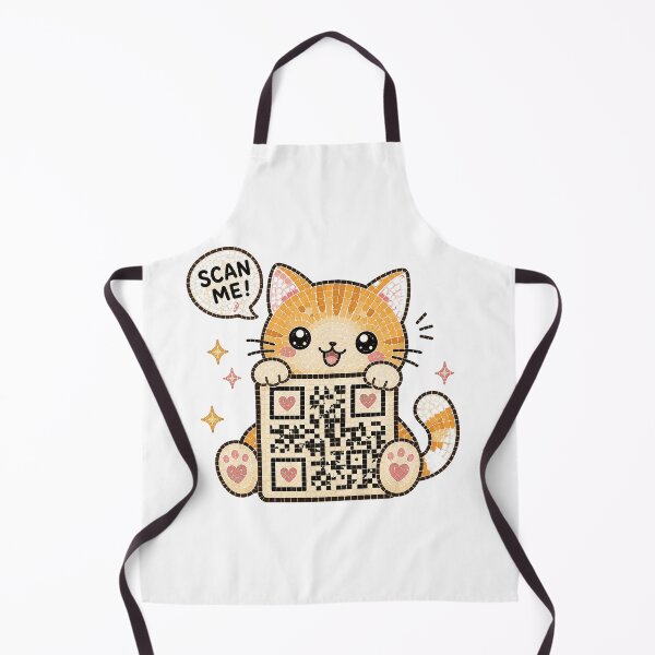 Item preview, Cute Kawaii Cat Scan Me QR Code designed and sold by     NovaCraft.